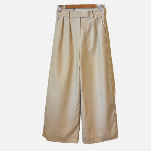 Banana Republic Cruise Wide Leg Pant High Waisted Maverick Tan Women’s 2 Petite - Picture 13 of 13